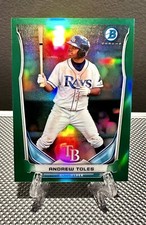 2014 Bowman Chrome ANDREW TOLES #/10 Green Refractor Scout Top 5 Prospects🔥Mini