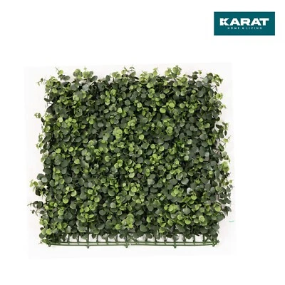 Pflanzenwand | Eucalyptus | Kunstpflanzen zur Wandmontage | 50 x 50 cm Wand Deko - Bild 1 von 4