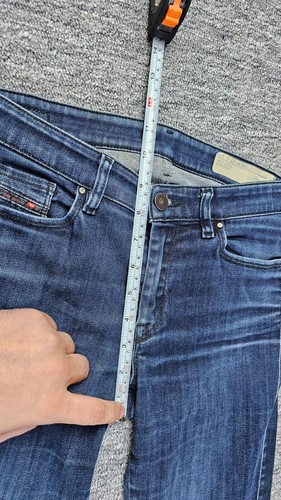 DIESEL Doris-B Jeans Women Size W27 L30 Super Slim Bootcut Regular Blue ITALY - Picture 13 of 13