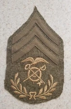 WWI US Army Quartermaster Sergeant Stripes Chevron Patch