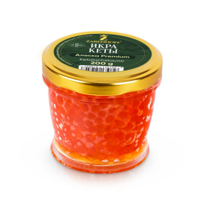   Ketalachskaviar 200g Roter Kaviar Lachskaviar Alaska Premium Glas Wildlachs