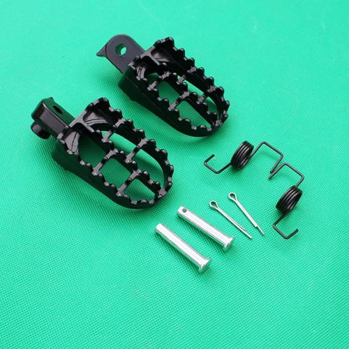 Black Aluminium Foot Pegs for Yamaha TW200 PW50 PW80 TTR90 TTR90E pit
