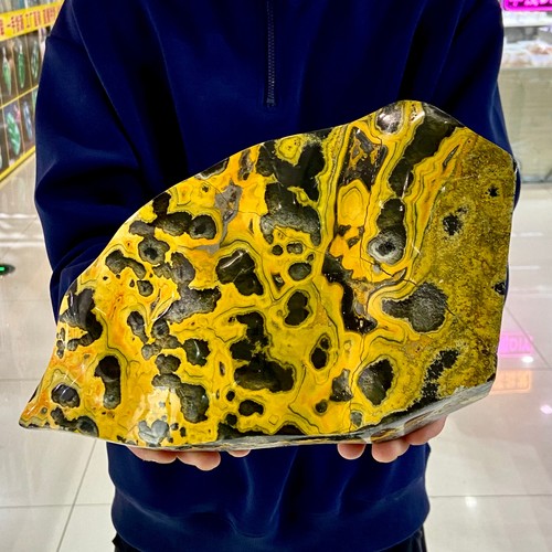 8.5LB Natural BumblebeeJasper Quartz Crystal Disply Freeform Reiki Stone Healing - 第 5/14 張圖片