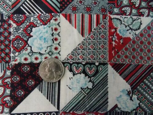 Estate Fabric WTW Vintage Cheater Floral Flower Retro Calico BTY Patchwork quilt - 第 3/6 張圖片