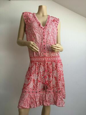 Poupette St Barth Strandkleid DESIREE - Color: Pink Japanese - Size: L