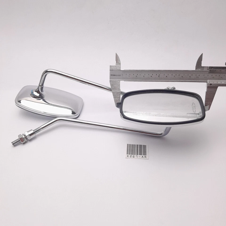 Par de espejos retrovisores Honda C50 C65 C70 C90 CM90 CM91 C100 C102 C105 nuevos Foto 4 de 4