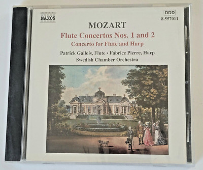Mozart Concertos Nos 1 & 2 For Flute & Harp Swedish Chamber Orchestra Brand New