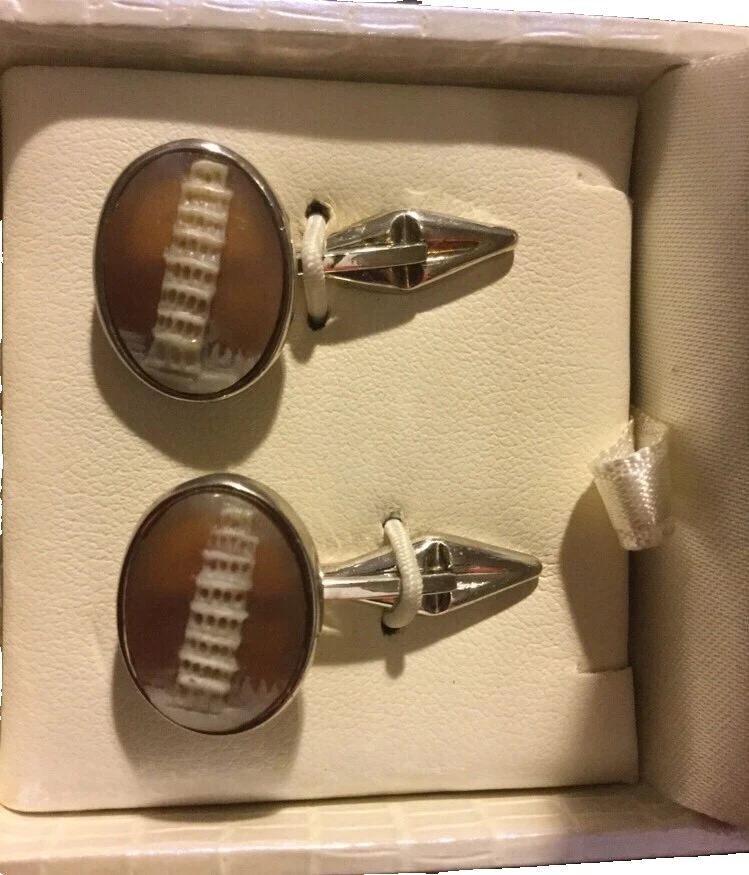 Shell Sterling Silver Cufflinks for Men