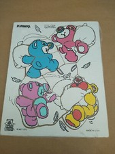 NOSY BEARS Plush Playskool PILLOW FIGHT Puzzle Game VTG 1987. Nosey. Made in USA