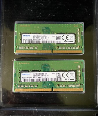 Samsung 16 GB DDR4 SODIMM Laptop Memory | 2x 8GB Sticks | eBay
