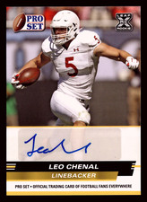 2022 Leaf Pro Set Draft Auto Yellow Leo Chenal #PSA-LC1 Rookie Auto RC