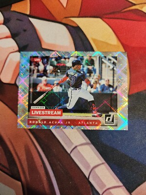 Ronald Acuna Jr. 2021 Panini Donruss #LS5 Livestream Vector Parallel