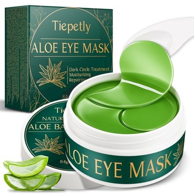 Nexkayee Aloe Vera Under Eye Patches for Dark 1 Count (Pack of 1), Green