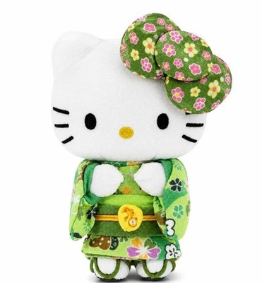 Hello Kitty Matcha Kimono grün Seide Stil Plüsch