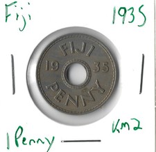 Coin Fiji 1 Penny 1935 KM2