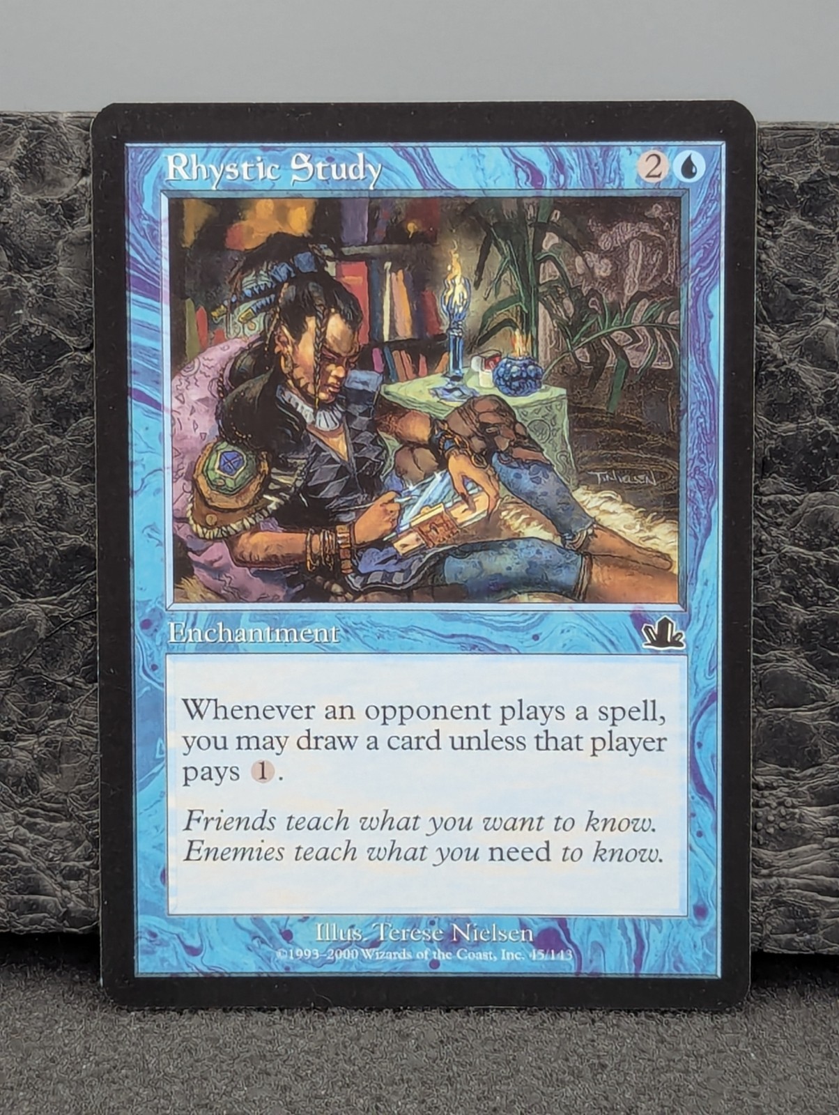 LP - Rhystic Study - Prophecy - Magic The Gathering Lightly Played English MTG