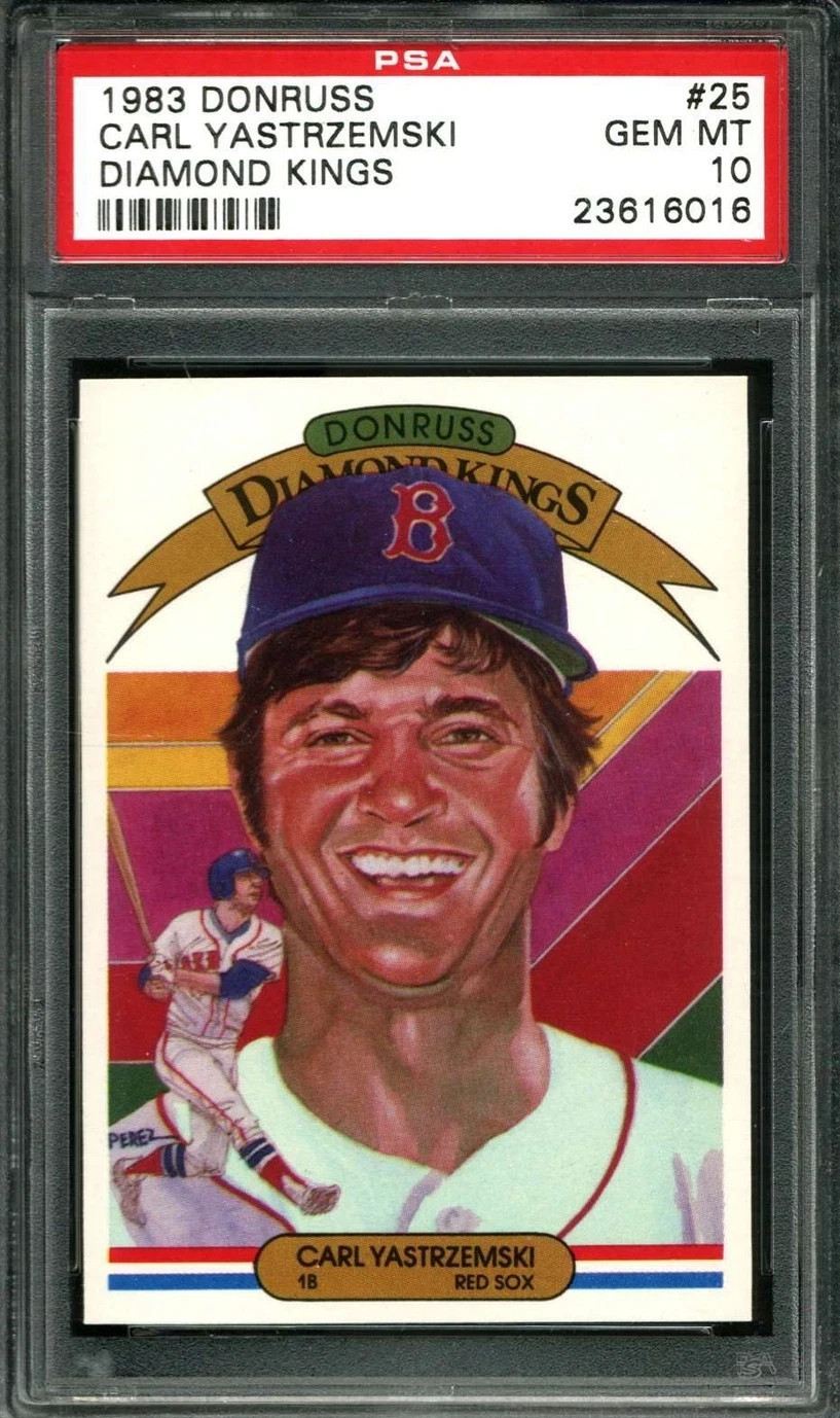 1983 DONRUSS CARL YASTRZEMSKI DIAMOND KINGS #25 BOSTON RED SOX HOF PSA 10