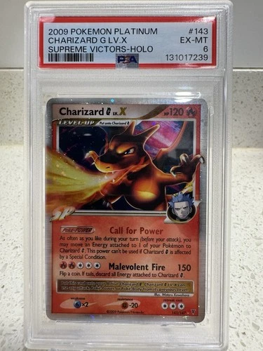 New ListingPOKEMON 2009 CHARIZARD G LV.X SUPREME VICTORS HOLO 143/147 ULTRA RARE PSA 6