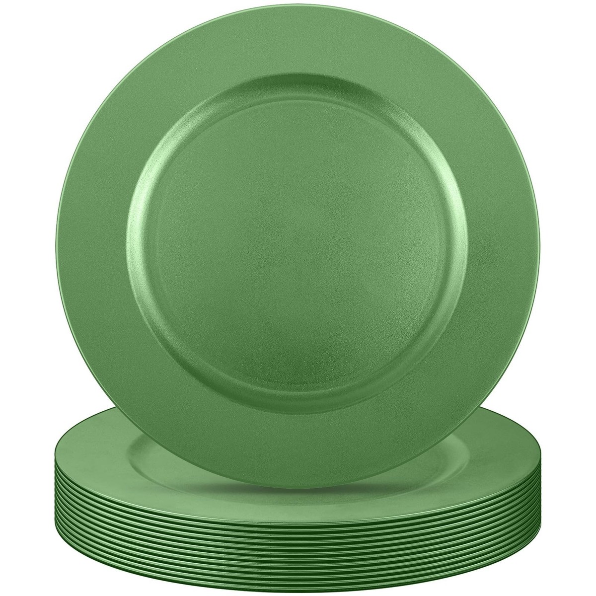 Antique Charger Lates Embossed Rim, 13 Inch Textured Lastic Late