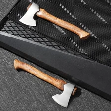 Mini Axe Outdoor Camping Hand Tools Wood Handle EDC Knife Portable Pocket Knives