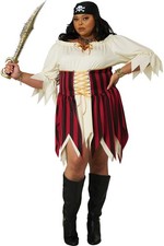 Sultry Medieval Women Sea Pirate Costume Plus Halloween Cosplay 8025-077
