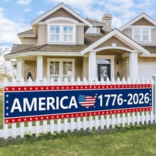 250th Anniversary Banner 120" x 20" America 1776-2026 USA 250 Years Birt