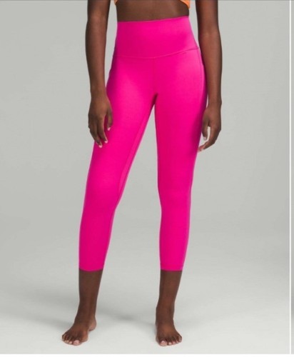 Lululemon Legging Größe 4 High Rise Align mit Seitentaschen Sonic Pink Hose W5DU4S - Bild 7 von 11