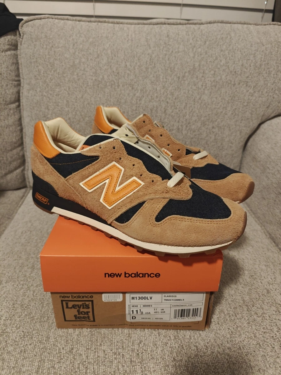 New Balance Levi's x 1300 Made In USA Orange Tab for Sale