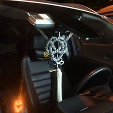 A Set Jdm Cayears Produce Black White Kiku Knot Jp Silvery Kintsuna Car Mirrors
