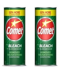 Comet with Bleach Powder All-Purpose Cleaner Deodorizer Stain Remover 2PACK 