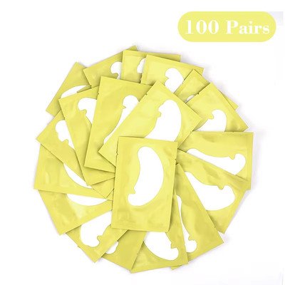 50Pairs Eye Pads for Eyelash Extension Hydrogel Patches for Eyelashes U Shaped G
