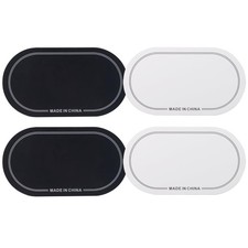 Rockhouse 4Pcs Bass Drum Double Pedal Patch Self-Adhesive Drumhead Protector Sti