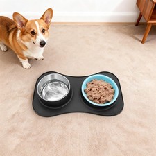 3 in 1 Slow Feeding Bowl with Water Bowl, Dog Food and Water Bowl Set NEW