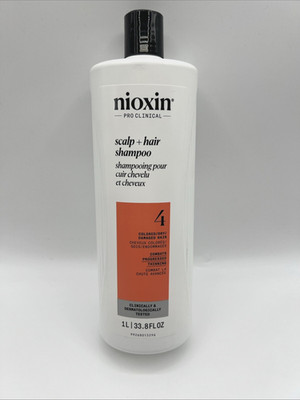 Nioxin System 4 Color Safe Cleanser Shampoo 33.8 oz / Liter