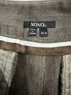 XOXO Brown Slacks Trousers Dress Pants Size 3/4 — photo 9