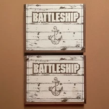 NEW Battleship Rustic Series Edition Rare Board Game Classic Hasbro Wood Boards
