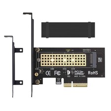 M.2 NVME to PCIe 4.0 x4 Adapter with Aluminum Heatsink Solution