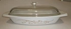 Vintage Pyrex 1.5 Qt Golden Honeysuckle Ovenware w/ Glass Lid