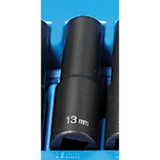 Grey Pneumatic 2113MD 1/2" Drive 12 Point Deep Metric Impact Socket 13mm
