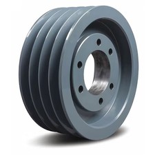 1/2 In To 2-1/2 In Quick Detachable Bushed Bore 4 Groove V-Belt Pulley 9.75 In