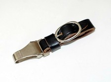 German army WWII WW2 repro leather Dagger simplel hanger w/ cross strap black