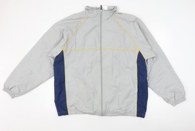 Windbreaker Mantel Herren UK Größe L Athletic Works Grau