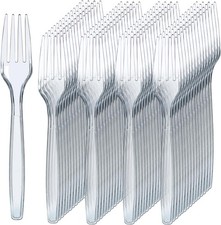 Plastic Forks - Heavy Duty Forks Disposable for Parties, Events,