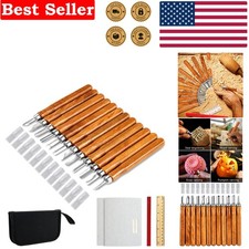 Expertly Crafted Wood Carving Kit - 12 Sharp Knives with Ergonomic Handles
