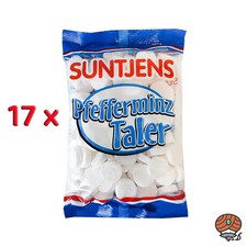 Suntjens Pfefferminz Taler 17x 310g Beutel-Pastillen mit Pfefferminzgeschmack