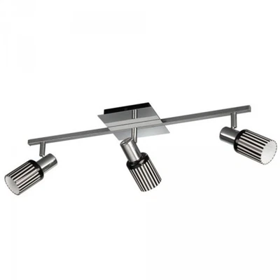 Energiespar Spotbalken Dekorglas 3 Flammig Schwarz Weiss 54cm - Bild 1 von 2
