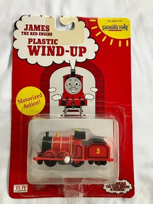 Shining Time Station Thomas the Tank James Red Engine Plastic Wind Up 1993 NEW