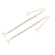 2Pcs Rhinestone Bra Straps, Adjustable Rhinestone Shoulder Chains Crystal