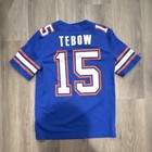 Jordan Florida Gators Tim Tebow #15 Football Jersey Blue Size M Ring Patch — photo 2