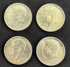 1964 Kennedy Half Dollars ( 3-1964D & 1-1964)